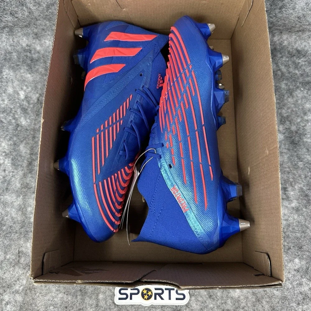 Adidas Predator Edge.1 SG Soccer Cleats Mens Size 8.5 Blue Turbo H02965